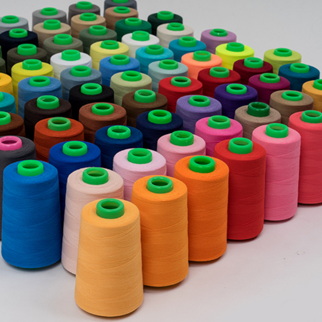 무형광 [20수4합 청바지실] 1500m 93색 청바지사 스티치실 두꺼운실 굵은실 스티치사 데님실 올리비아, 1개, 756 하늘