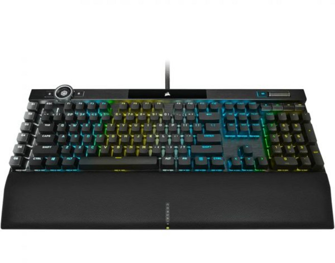Corsair K100 AIR 무선 RGB 기계식 게이밍 키보드 - 초박형 1ms 미만 슬립스트림 저지연 블루투스 체리 MX 초저프로파일 키 스위치 NA 레이아웃 QWERTY, CHERRY MX SPEED Switches, 1개