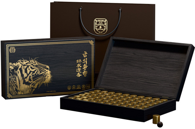 수침향 금의환향 침향환 침향 건강식품 상견례 추석 선물 세트 + 쇼핑백, 1개, 225g