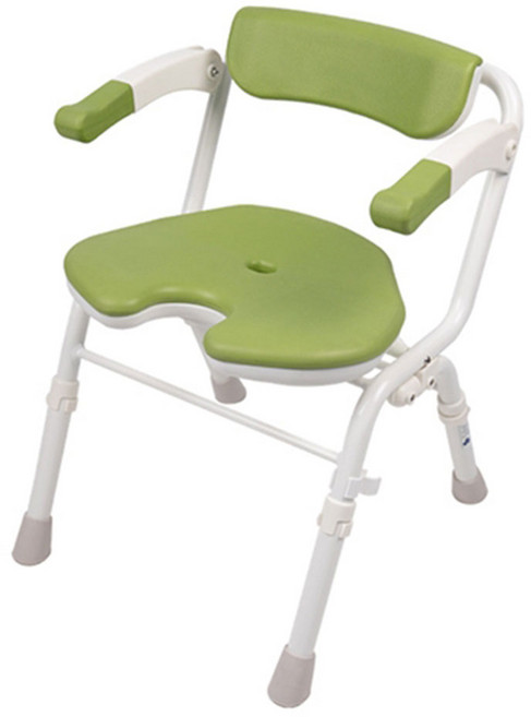 나눔케어 목욕의자 ASC-502 접이식 팔걸이 좌면 높이조절 노인장기요양보험, 본인부담금15%, 1개, 그린