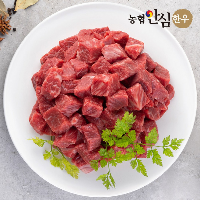 [농협안심한우] 1등급 한우 양지 국거리용 절단 500g(냉동), 1, 500g