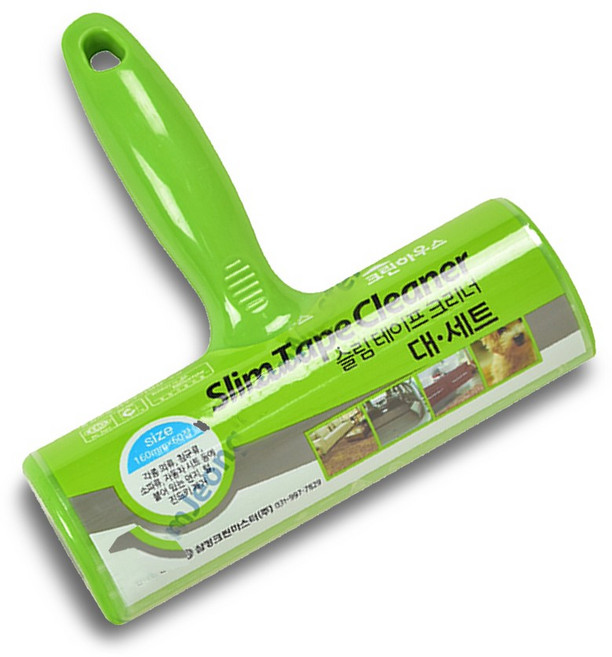 슬림 테이프 크리너 (대) 먼지 진드기 제거 밀대 리필 청소 롤러 컷팅 찍찍이 롤 청소기 청소용 대형 삼정크린마스터, 1개