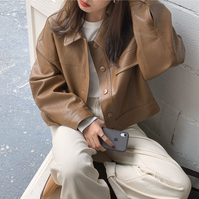 IBOY UGIRL XU0331C 여성 라이더 쇼트 자켓