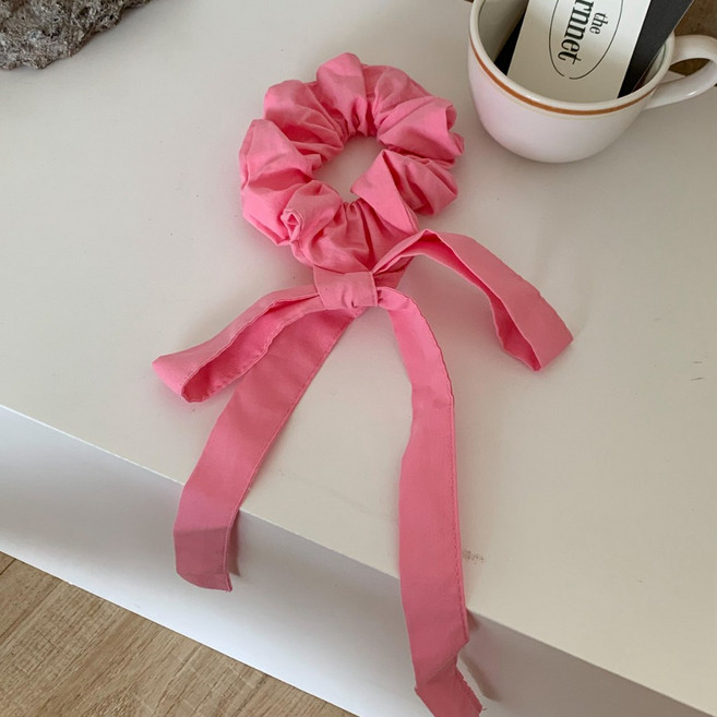蝴蝶結綁帶髮圈 韓國髮飾 髮圈
