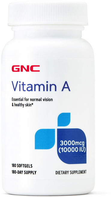 GNC 비타민A 10000IU(3000mcg) 180정 (총1개), 1개