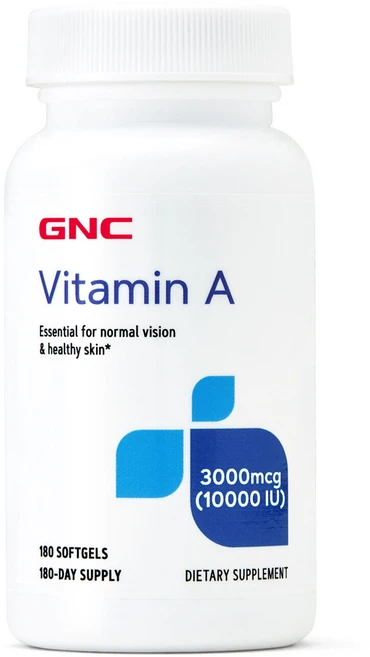 GNC 비타민 A 10 000 IU 180정 (소프트젤) Vitamin 10.000 180SGcaps, 1개 - 쿠팡