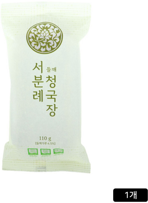 [홈쇼핑] 서일농원 서분례 명인 청국장 들깨맛, 110g, 1개