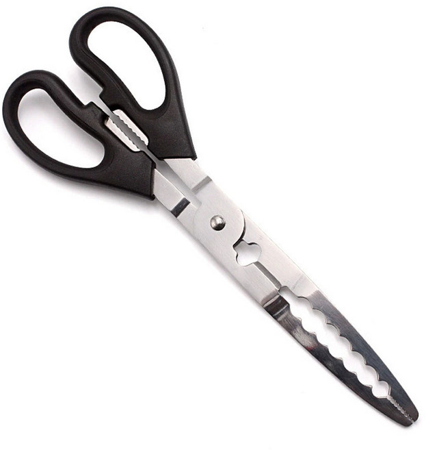 스텐 가위집게 갈치그립 피싱그립 물고기집게 모노피싱, 1개, 블랙