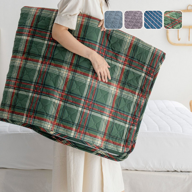 전자파X 국산 인프레드 카본매트 탄소매트 리빙캐슬, 그린, D 더블(180x135cm)