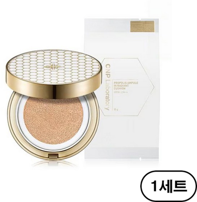 CNP차앤박 프로폴리스 앰플 인 래디언트 쿠션 본품 15g + 리필 15g 21호, 1개