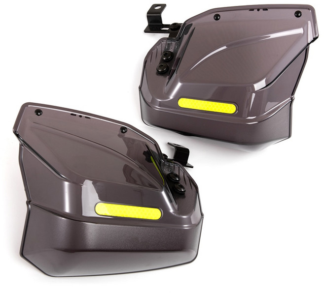 발통마켓 오토바이 범용 너클가드 핸들가드 방한토시 쉴드가드 보호가드, 블랙, 1세트