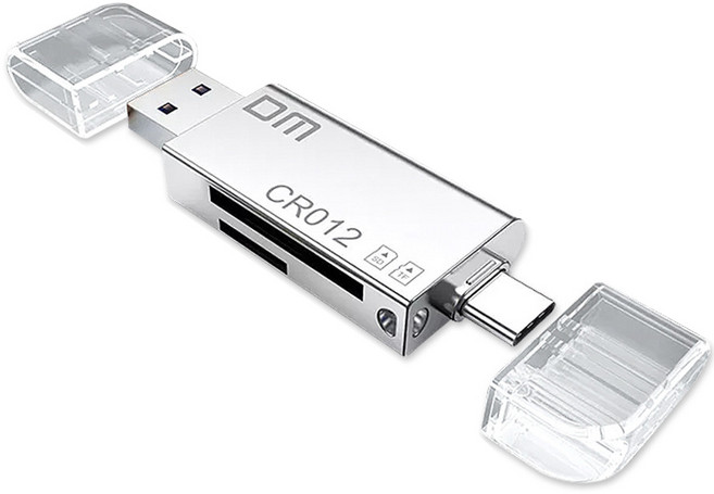 DM SD카드 USB 3.0 C타입 OTG 변환 블랙박스 핸드폰 멀티 리더기 CR012, 1.DM C타입 멀티리더기 CR012, 1개