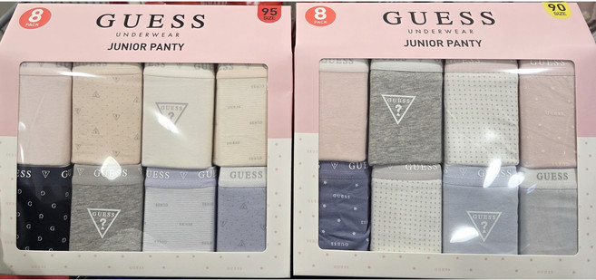 코스트코 게스 주니어 브리프 여아 8매 (85~100) / 여아 팬티 / 여아 속옷