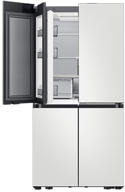 삼성 비스포크 AI 하이브리드 4도어 키친핏 Max 611L (푸드쇼케이스) 코타화이트 RM80F64L2A