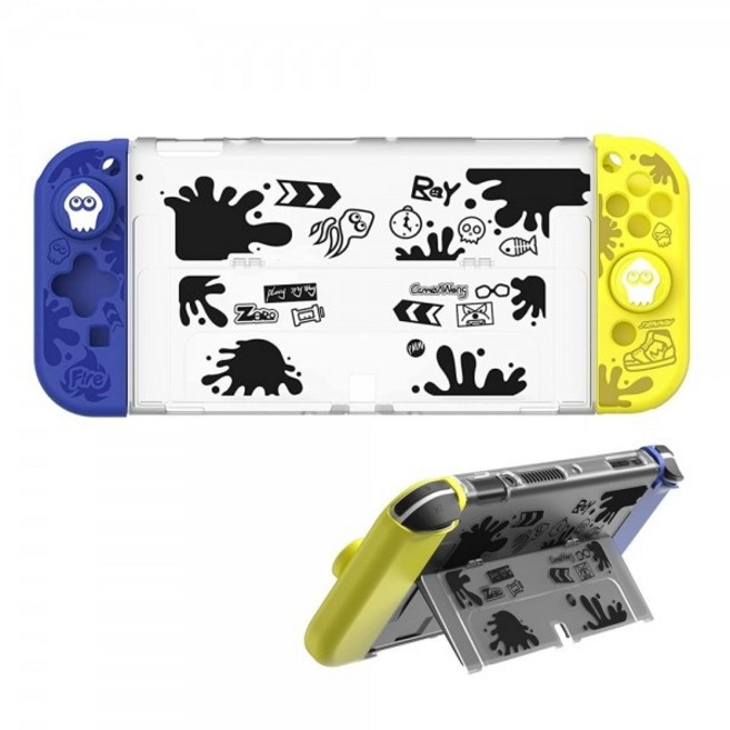 (이이네) 닌텐도 스위치 OLED 스플래툰 테마 풀 커버 보호 케이스 세트 / 이이네, 1개, 상세페이지 참조