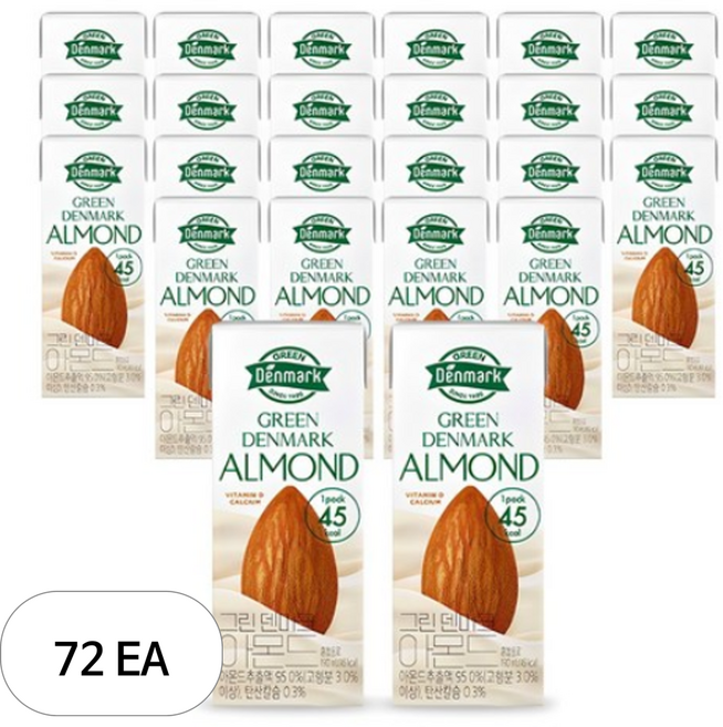 덴마크 그린덴마크 아몬드 프로틴 190ml, 72개