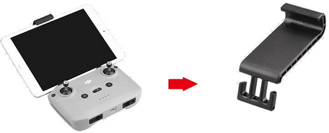 DJI 매빅3 미니2 에어2 전용 태블릿 스마트폰 거치대 연장 마운트 홀더, 1개, (미니2) 모바일거치대(소)(블랙)