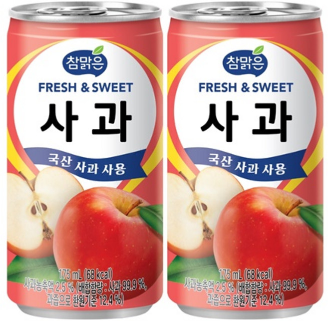 참맑은 사과 175ml 60개