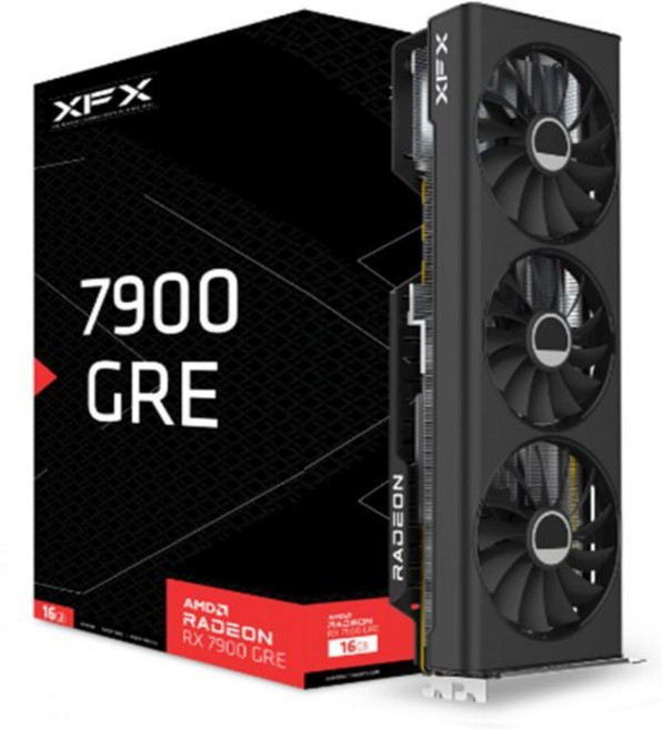 XFX 스피드스터 MERC319 RX 7800 XT 블랙 게이밍 그래픽 카드 16GB GDDR6 HDMI 3xDP AMD RDNA 3 RX-78TMERCB9, RX 7900 GRE