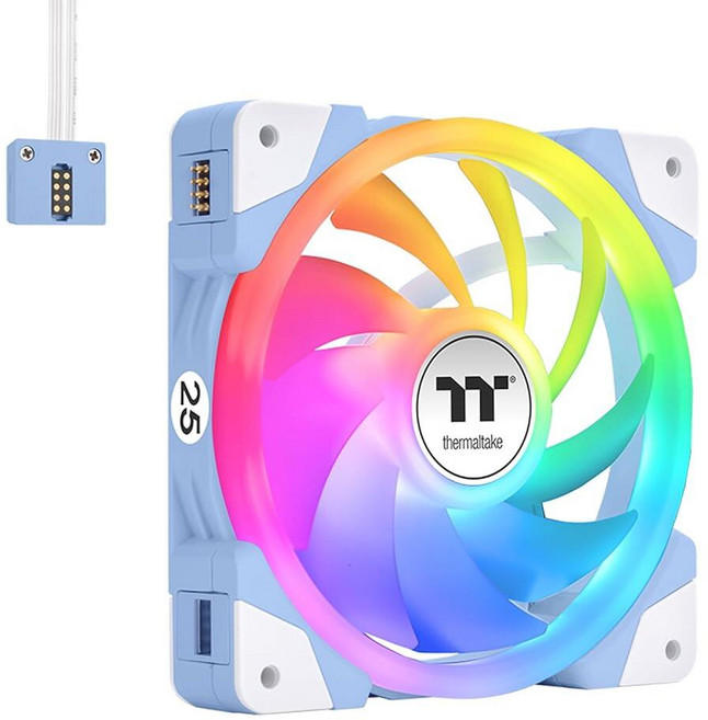 Thermaltake SWAFAN EX 14 ARGB 140mm 냉각 팬 수국 블루 3팬 pcak 500~2000 RPM 마그네틱 연결 양면 블레이드 MB RGB 소