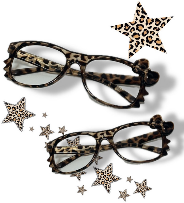 갸루 호피 고양이 안경테