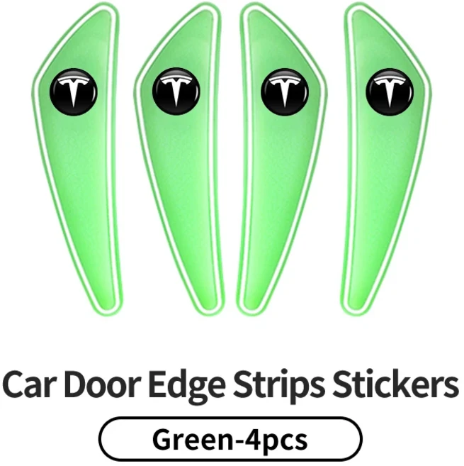 호환 4PCS 차량 밸브 도어 엣지 프로텍터 가드 스티커 스트립 테슬라 모형 3 Y S X 2021 로드스터 사이버트