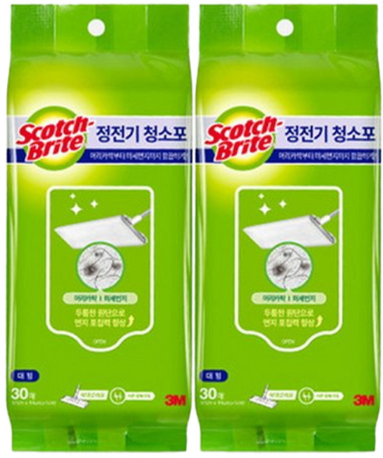 3M 스카치브라이트 정전기 청소포, 2개
