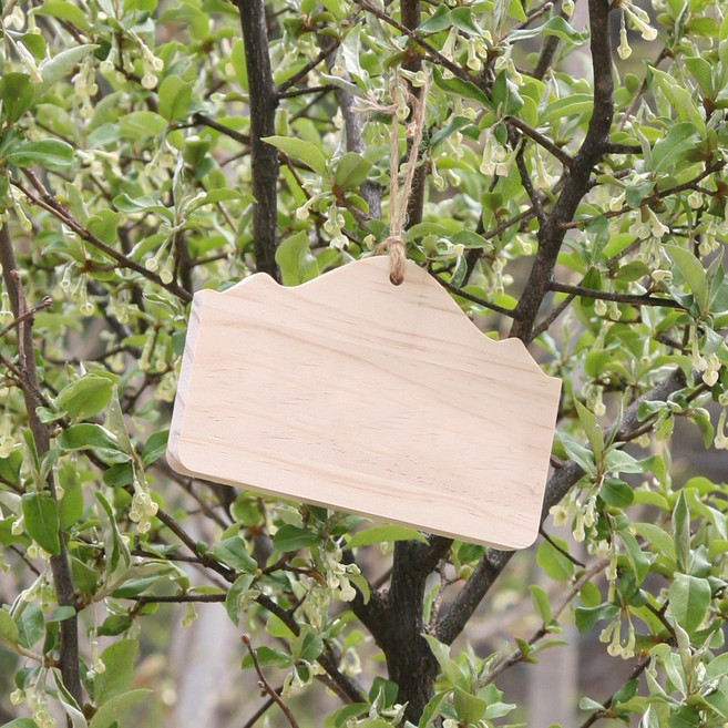 미가데코 소원 나무판 나무이름표 축제행사 목공체험, 1개, 디자인4번