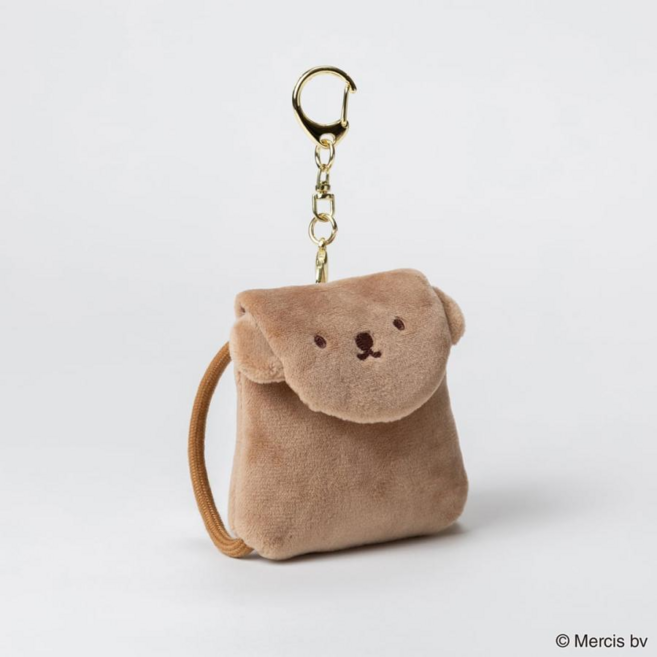 미피 miffy 보리스 보들보들 벨로아 백팩 키링 3종 블랙 화이트 브라운 가방고리 에어팟 미니파우치 손지갑 수납키링 동전지갑 파우치