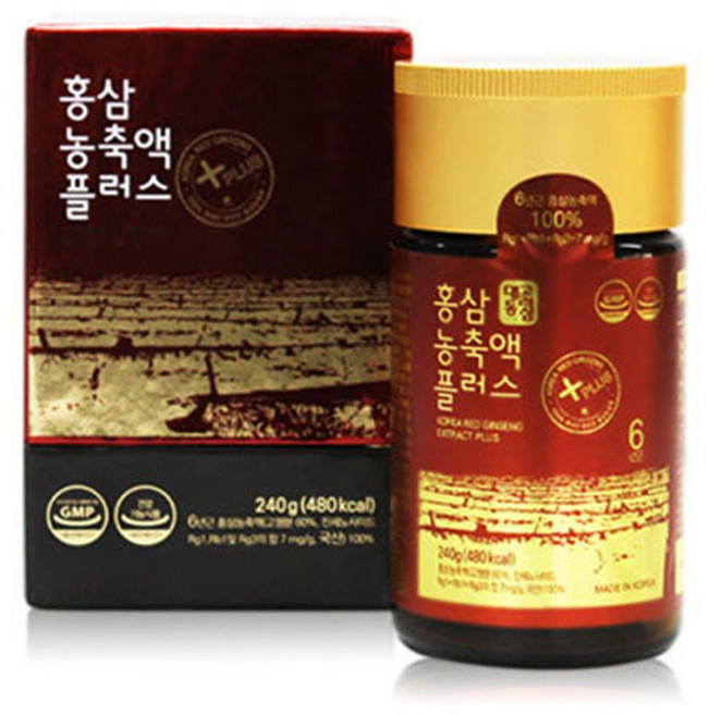 대동고려삼 6년근 국내산 홍삼 농축액 진세노사이드 240gX1병, 1개, 240g