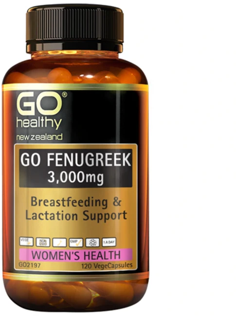 GO healthy 뉴질랜드 정품 고헬씨 페뉴그릭(호로파) 3000mg 120캡슐 (모유&수유), 1개 - 쿠팡