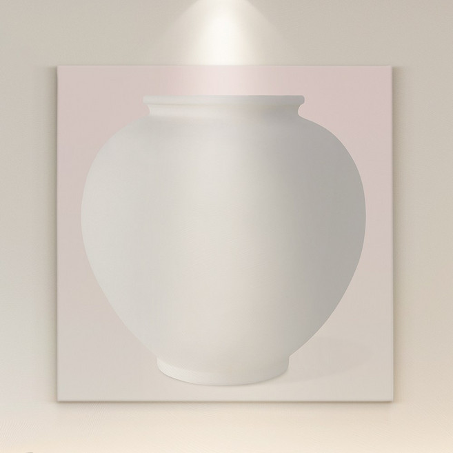 [인메이블] 복들어오는 다복 달항아리 그림 두꺼비집 가리개 액자 힐링 풍수 인테리어 현관 거실 집들이 선물, 05.핑크 달항아리