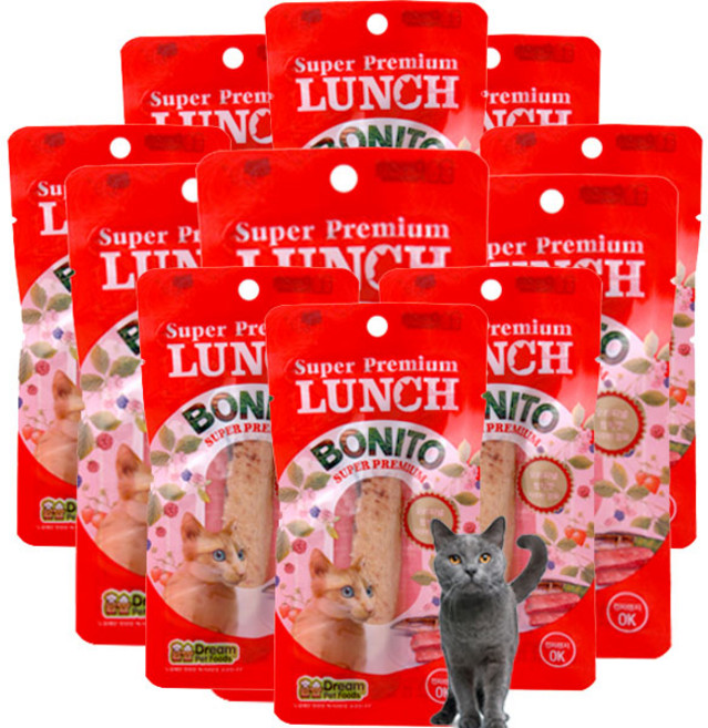 런치보니또 참치 30개 고양이간식, 20g