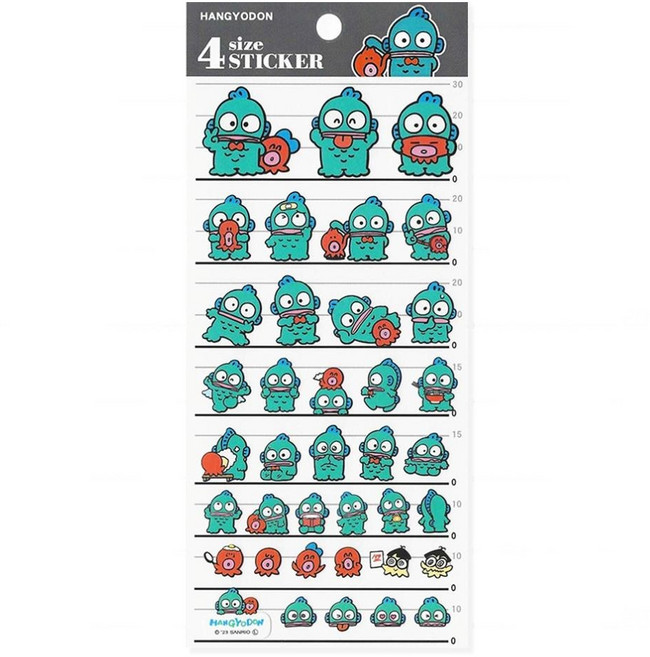 산리오 다꾸 다이어리 폰 꾸미기 캐릭터 스티커 7종 [정품 귀여운 키티 헬로키티 한교동 시나모롤 쿠로미 포차코 마이멜로디 케로피 캐릭터즈 노트북 핸드폰 팬시 모음], 1개