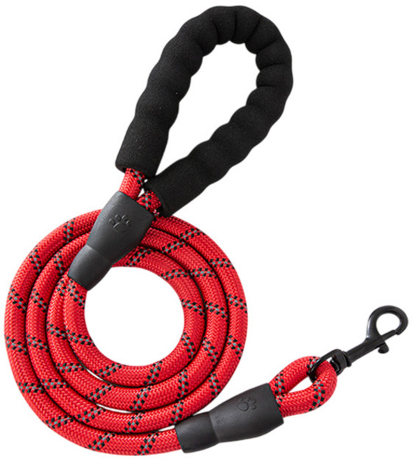 해피펫밀리 중대형견 컴포트 리드줄, 1개, 레드