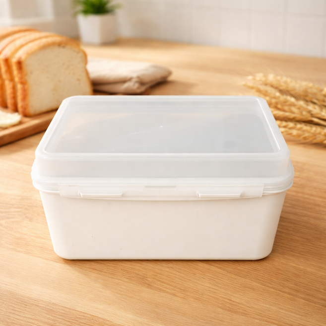 [러시핀] 식빵 안심 냉동 냉장 소분 밀폐 용기 함 박스, 1개