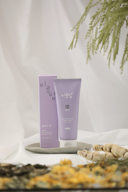 이루담 피부진정 회복크림 / 극강영양 빛광피부 보습 / 식물성 달팽이크림 / 노화방지 개선, 이루담 진정회복크림, 1개, 100ml