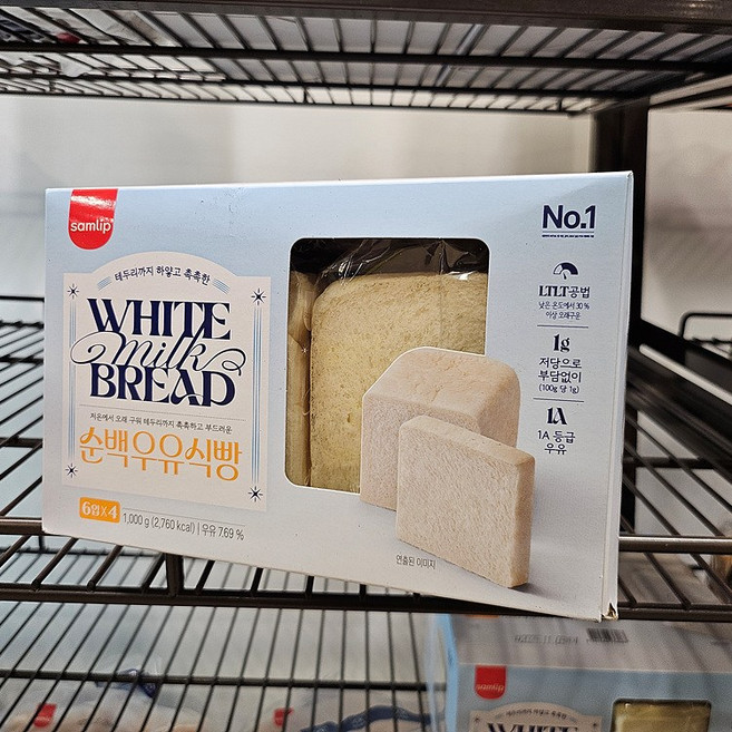삼립 순백 우유식빵, 4개, 1kg