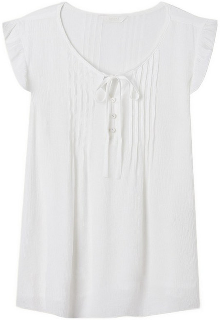 로엠 여성용 프릴 나시 블라우스