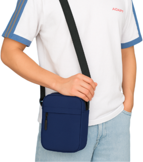 노재 멀티포켓 미니멀 여행용 남자 크로스백