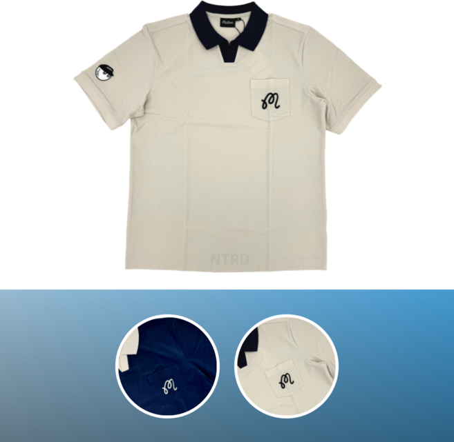 말본 골프 반팔티 오픈넥 카라 티셔츠