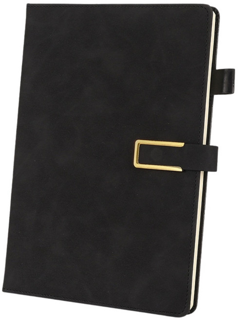 Mirsh 360 페이지 휴대용 업무 노트 양장 수첩, 1개, 블랙