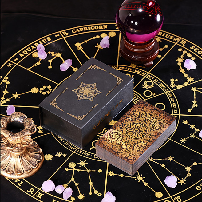 라이더 웨이트 타로카드 유니버셜 타로카드 금박 디자인 +설명서 1개