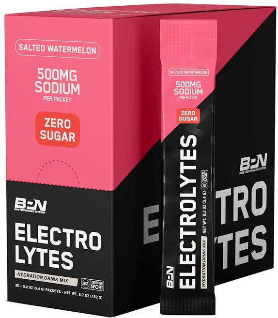 베어 퍼포먼스 뉴트리션 BPN 전해질 고 팩 수분 음료 믹스 | 무설탕 파우더 1회 제공량당 나트륨 500mg 자연 감미 소금에 절인 수박 30인분, Go Packs - Salted Watermelon, 1개 - 쿠팡