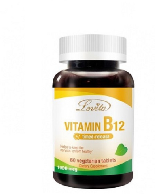 Lovita 愛維他 高單位緩釋型維生素B12, 60顆, 1個