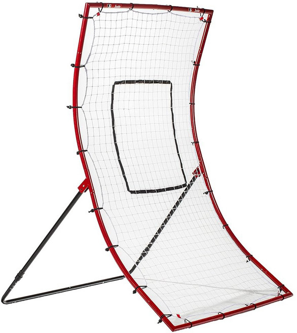 스포츠 야구 피치백 네스트 피치 리턴 트레이너 네트와 부착 가능한 피칭 타겟 그라운드를 앵글 필딩 네트, Rebounder Net, 68 x 48 inch, 1개