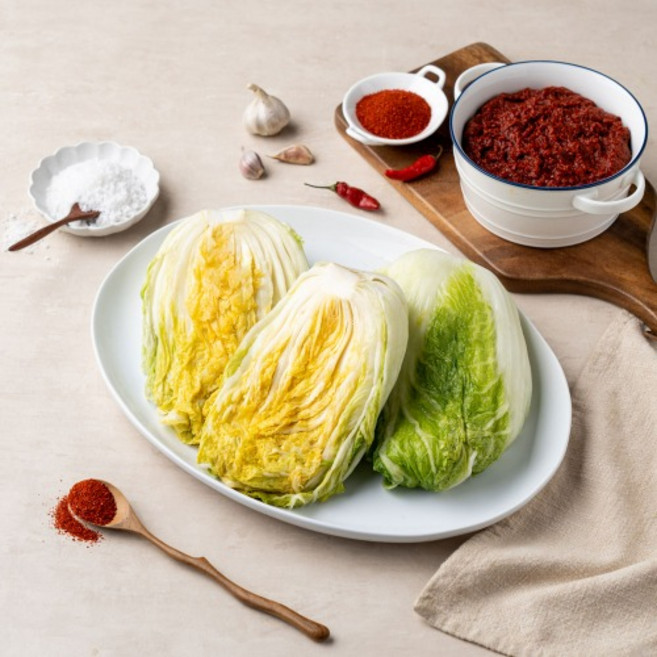 [보성녹차김치] 김장세트(절임배추 9kg + 김치양념 3kg) / 국내산 100% / 당일제조