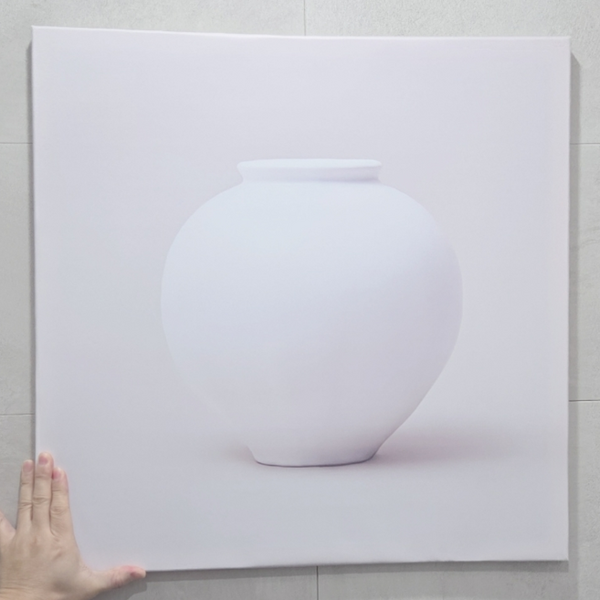 모다이 달항아리 액자 풍수 인테리어 그림, 캔버스