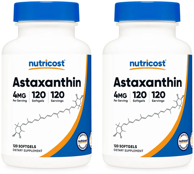 뉴트리코스트 아스타잔틴 4mg 120소프트젤, 120정, 2개 - 쿠팡