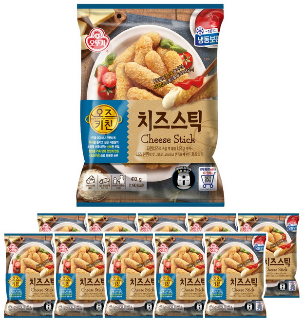 오뚜기 오즈키친 치즈스틱, 10개, 410g